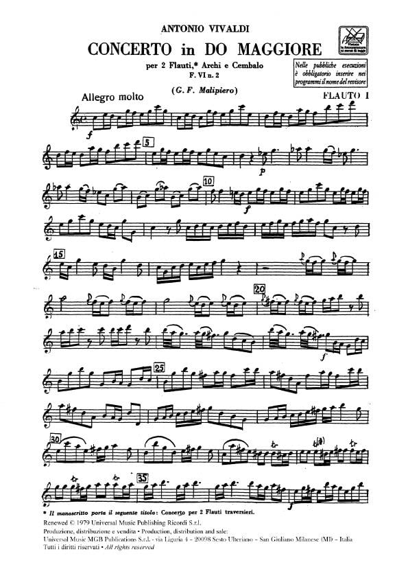 Concerti Per Fl., Archi E B.C.: